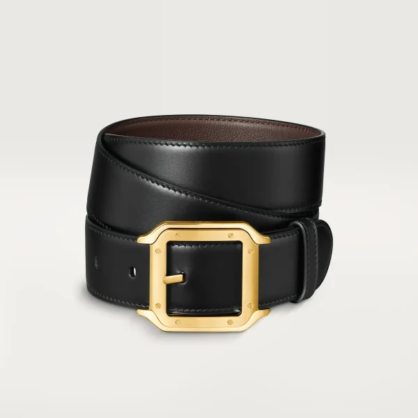 Leather belt sample with metal buckle for custom handbag manufacturing reference