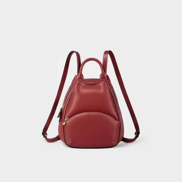 Mini Genuine Leather Backpack for Women Convertible Backpack Purse