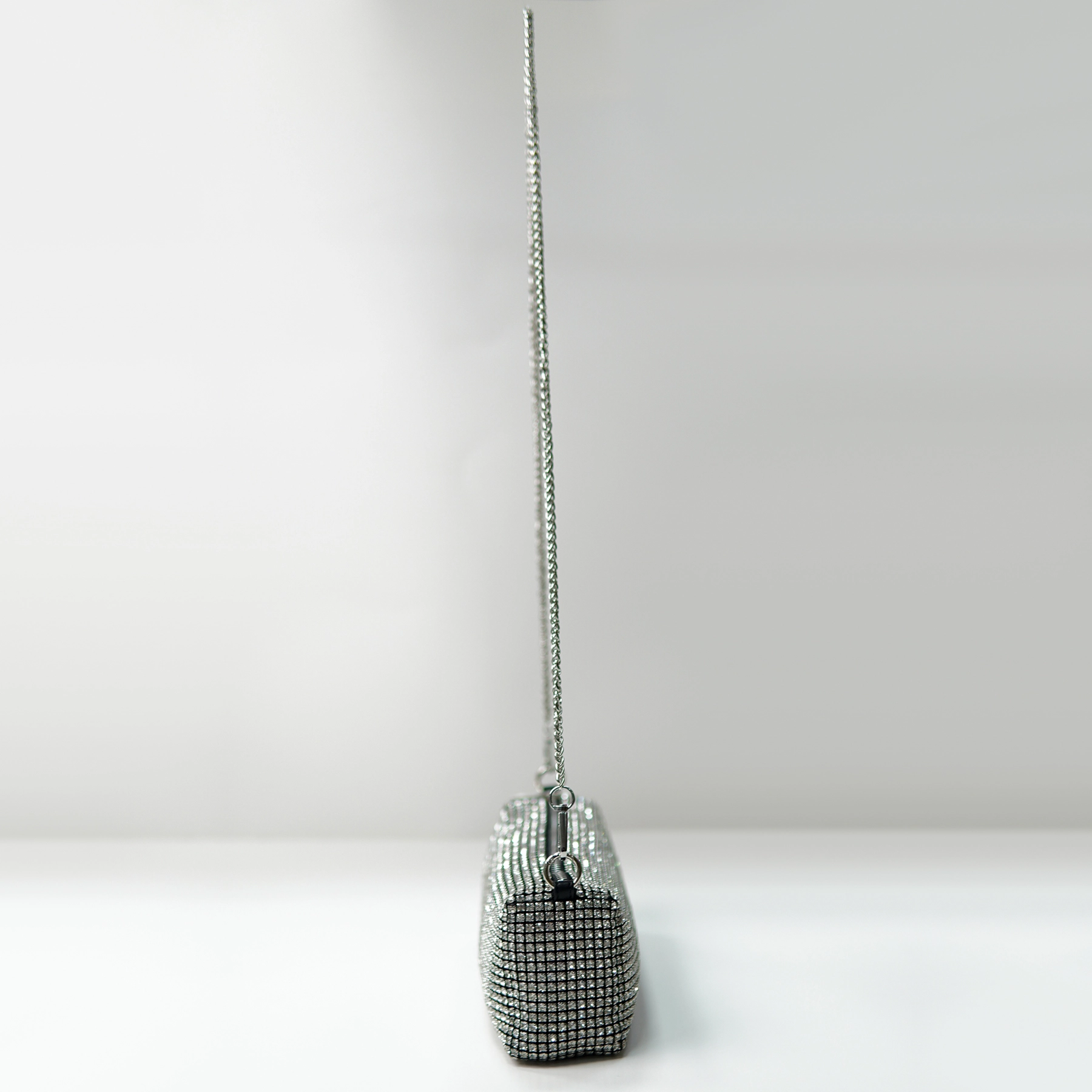 Chain strap mesh mini bag sample for OEM/ODM contract manufacturing review
