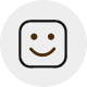 Customer satisfaction icon used for handbag quality control feedback documentation