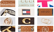 Custom handbag manufacturer logo branding samples for private label handbag production