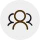 Manufacturing professionals icon representing custom handbag manufacturing workforce coordination