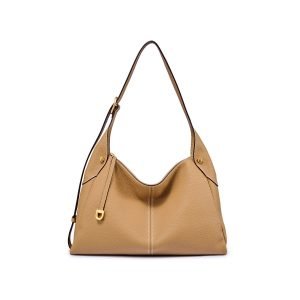 Pebbled leather hobo bag sample for custom handbag manufacturing review