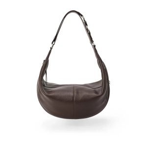 Leather shoulder bag sample for custom handbag manufacturing specification review