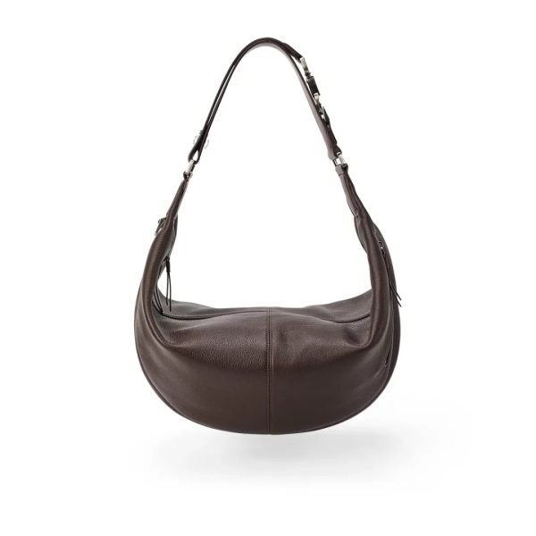 Leather shoulder bag sample for custom handbag manufacturing specification review