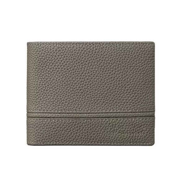 Pebbled leather card holder sample for custom handbag manufacturing review