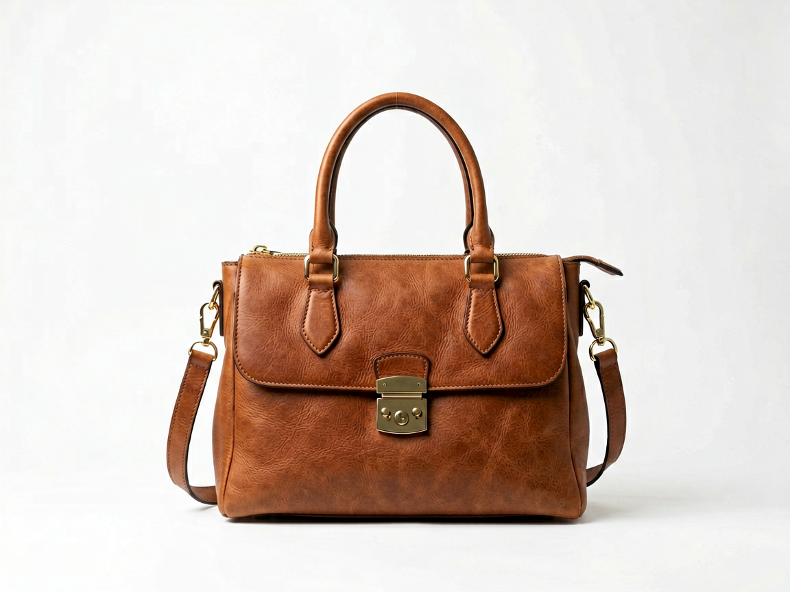 vegan leather handbag product photo