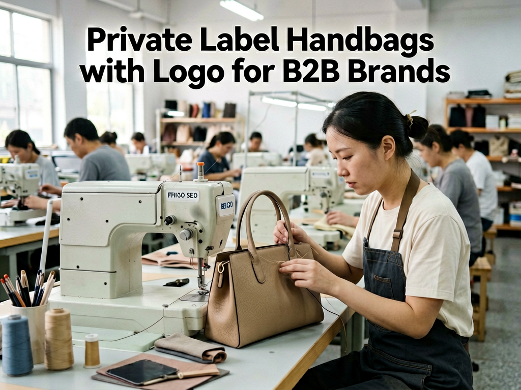 private label handbags with logo, private label handbag manufacturer, custom logo handbags, branded handbags for retailers, private label bags handbag manufacturing process