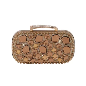 BC101 Custom Leather Wrapped Evening Box Clutch Factory OEM ODM Manufacturer