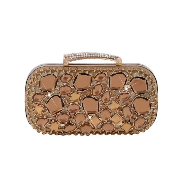 BC101 Custom Leather Wrapped Evening Box Clutch Factory OEM ODM Manufacturer