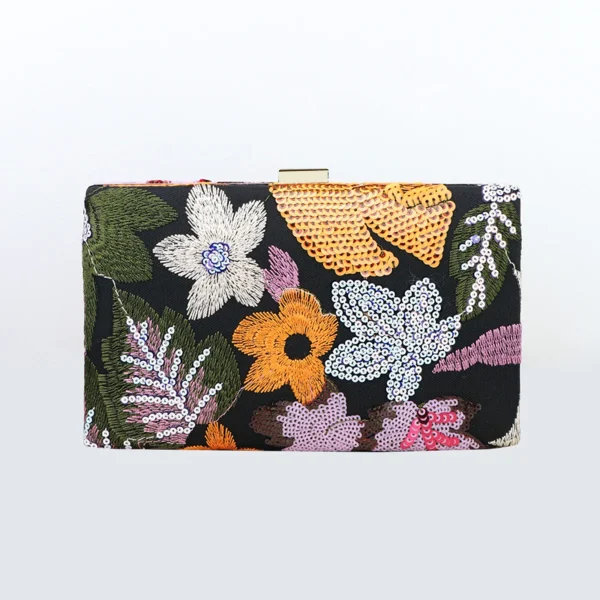 BC110 OEM Saffiano Leather Wrapped Box Clutch Factory Direct Wholesale