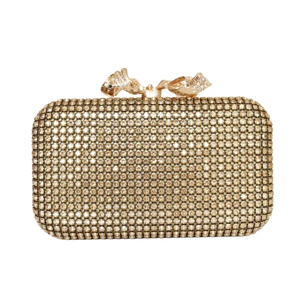BC114 Custom Gold Hardware Wrapped Leather Box Clutch Bag Supplier Direct