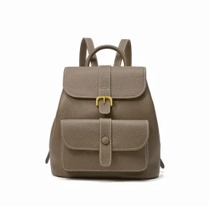 BP102 OEM ODM Heavy-Duty Cowhide Leather Business Backpack Supplier with Padded Sleeve