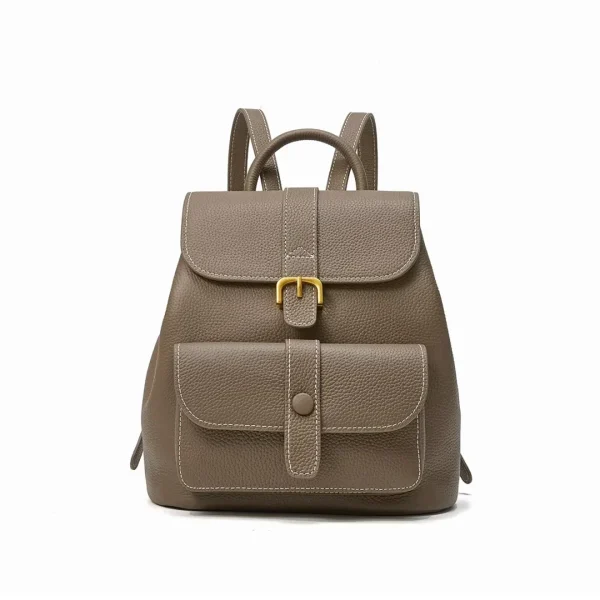 BP102 OEM ODM Heavy-Duty Cowhide Leather Business Backpack Supplier with Padded Sleeve