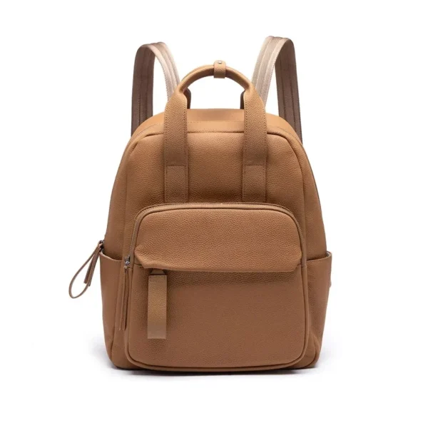 BP103 Wholesale Genuine Leather Travel Backpack Factory with Luggage Strap