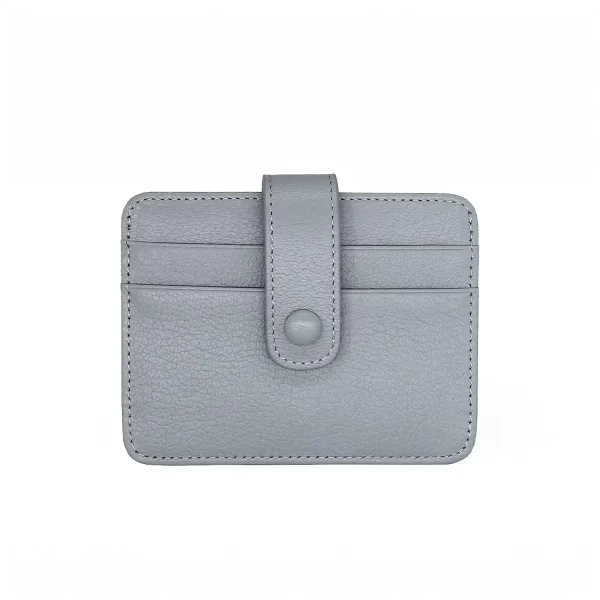 CD109 Custom Logo Embossed Genuine Leather Credit Card Holder Manufacturer