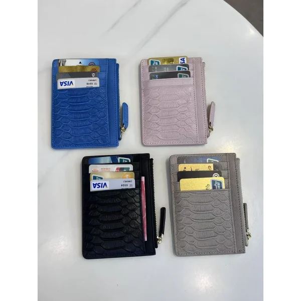 CD117 Wholesale Anti-Theft RFID Shielded Leather Card Pouch Manufacturer