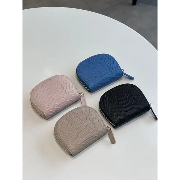 CP102 Custom Water-Resistant Cowhide Leather Coin Pouch Supplier (Bulk OEM ODM)