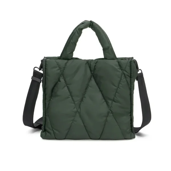 FB104 Bulk Jacquard Fabric & Leather Bag Factory Direct Wholesale OEM ODM Service
