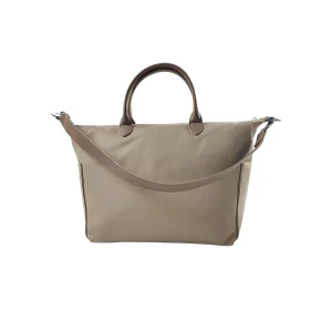 FB118 Wholesale Wrinkle-Finish Fabric & Leather Casual Bag Manufacturer Direct