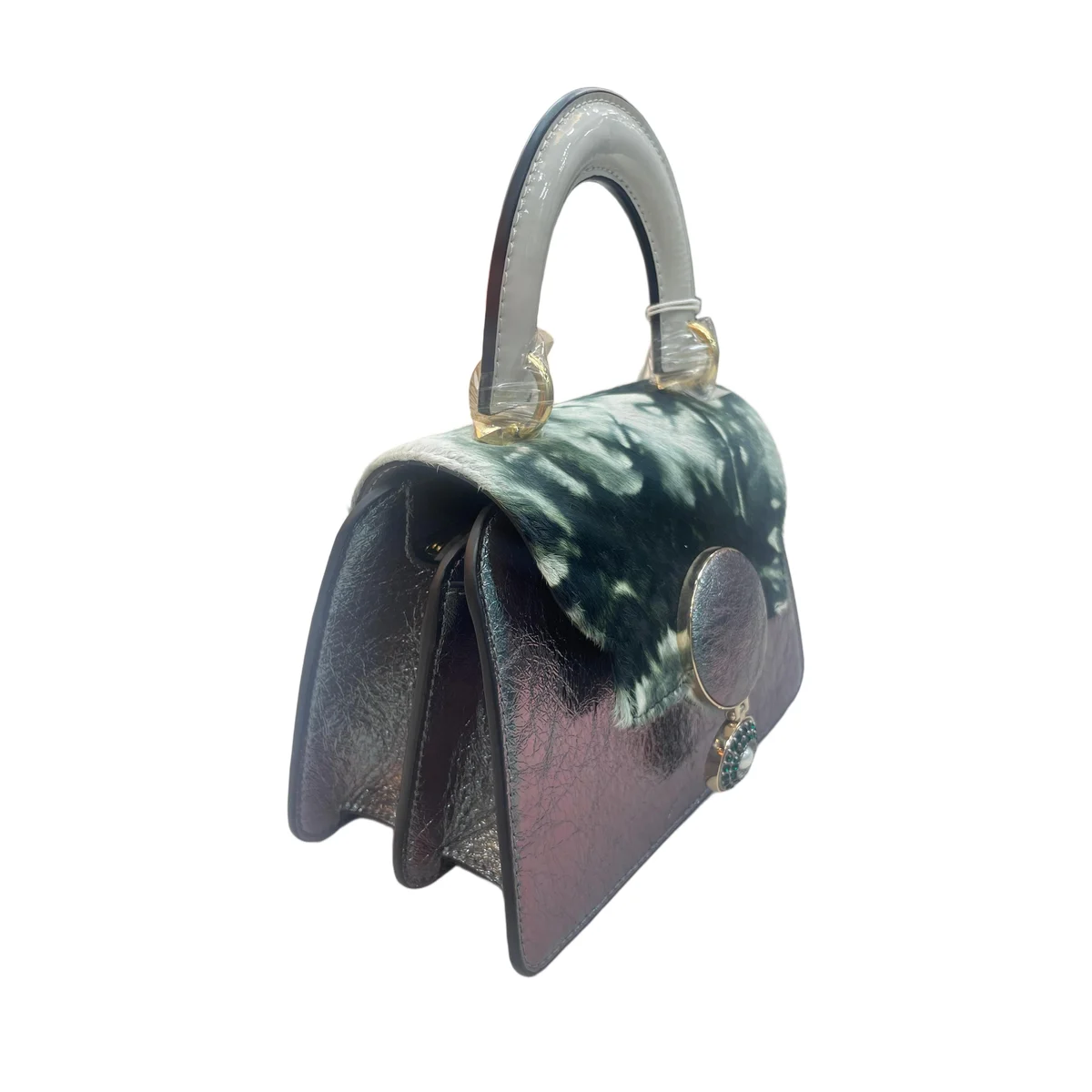 genuine leather handbag, custom leather handbag, leather handbag supplier, suede lining handbag, wholesale leather handbags, custom logo leather handbag HD121 Custom Genuine Leather Handbag Supplier with Custom Suede Lining - Image 3