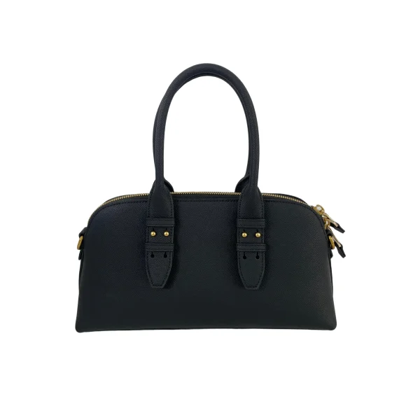 HD137 Wholesale Luxury Calfskin Leather Handbag Factory with Custom Metal Clasp