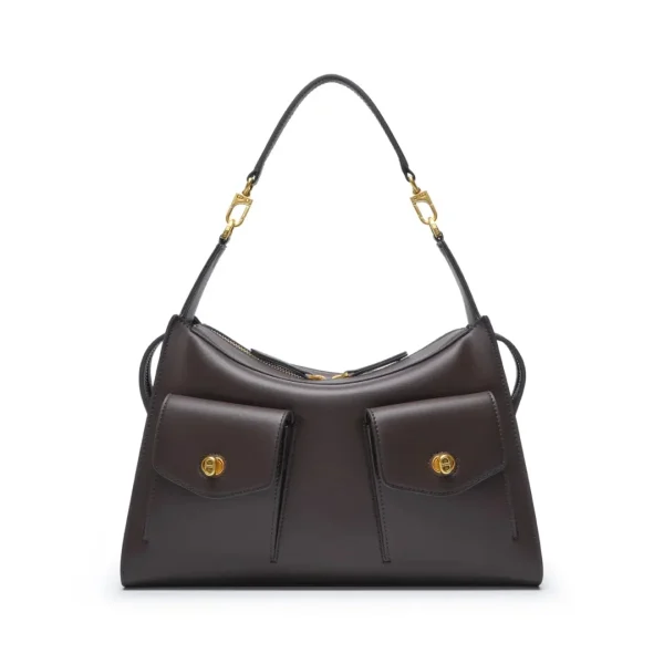 HS119 Custom Two-Tone Leather Hobo Shoulder Bag Manufacturer OEM Direct