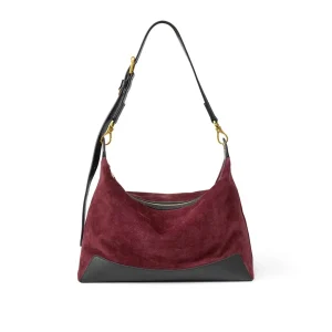 HS120 Wholesale Genuine Leather Crescent Hobo Bag Supplier with Custom Lining