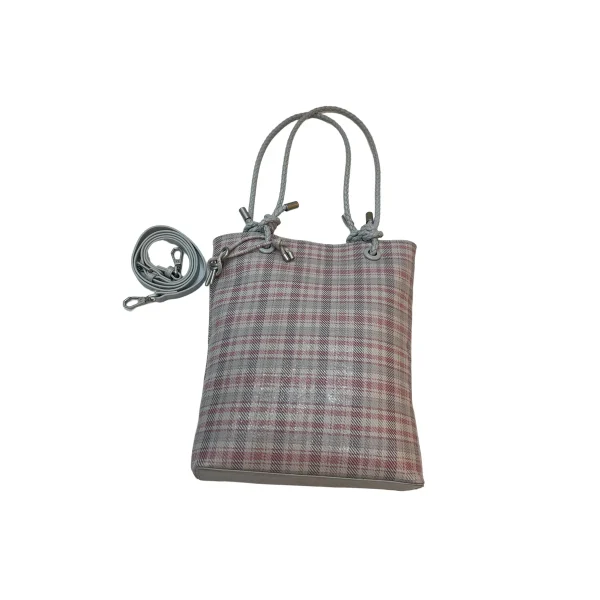 TT106 Genuine Leather Commuter Tote Bag Supplier with Trolley Pass-Through