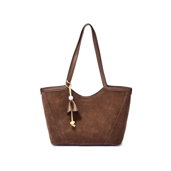 TT109 Custom Anti-Scratch Cowhide Leather Tote Bag Supplier with Reinforced Base