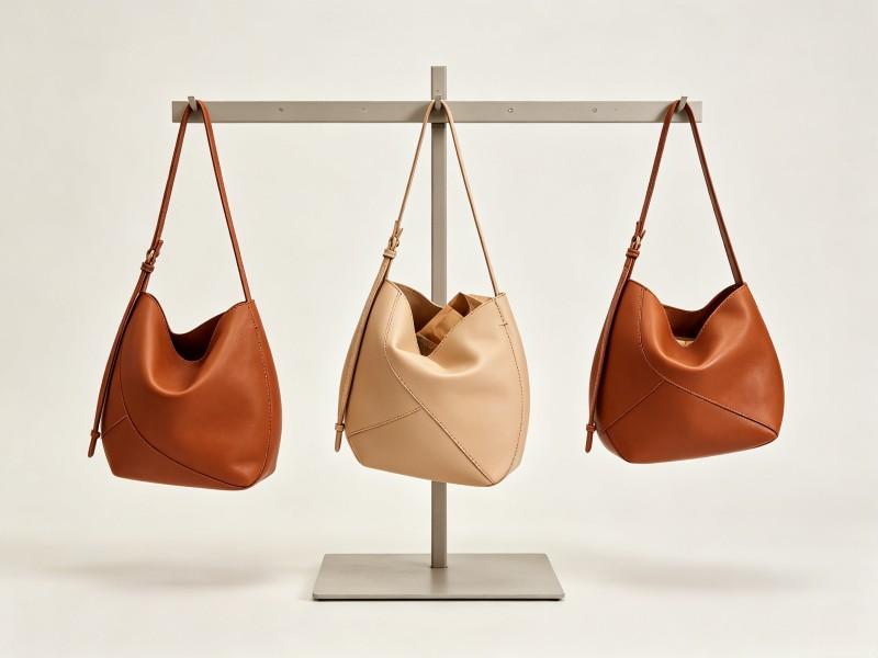 Original asymmetric soft handbag balance and carry test