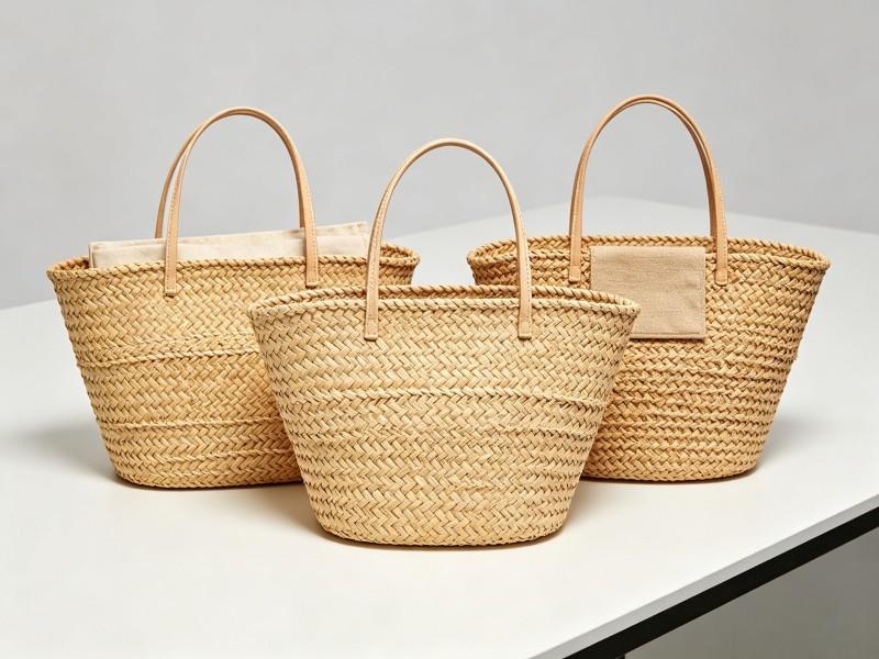 Original basket handbag geometry and craft variation study