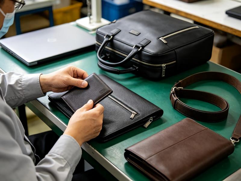 Quality inspection of original work and travel leather goods
