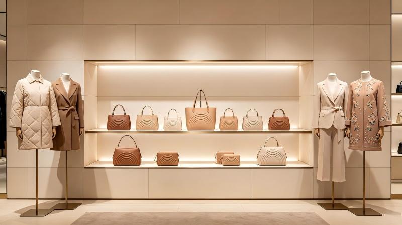 Original handbag retail bridge connecting continuity pieces and seasonal newness