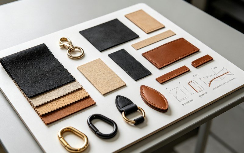Original material attachment and nylon-leather construction board